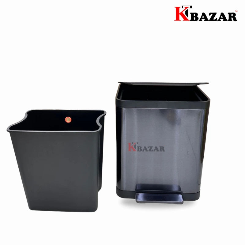 High-quality Stainless Steel Hydraulic Dustbin 25 Litre for Kitchen