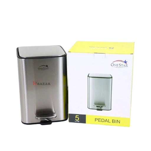 Guard Square Stainless Steel Pedal Bin 3, 5 Litre