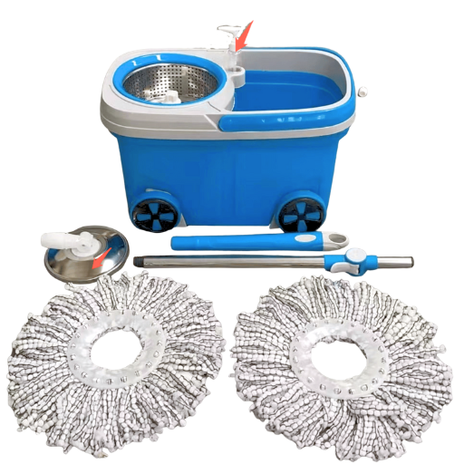 8 Wheel BMW Mop Bucket 20 Litre (Blue & Red)