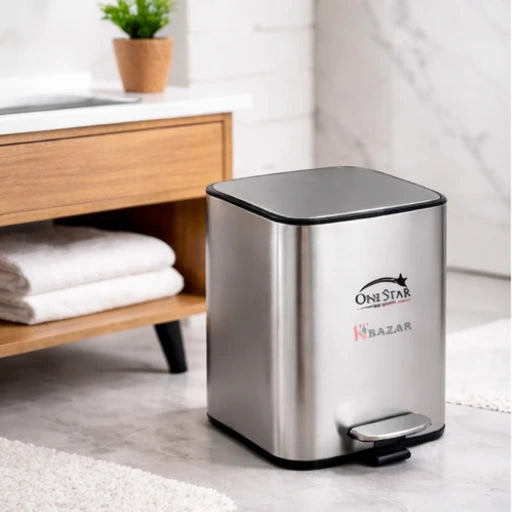 Guard Square Stainless Steel Pedal Bin 3, 5 Litre
