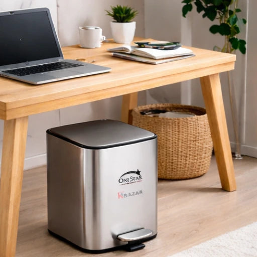 Guard Square Stainless Steel Pedal Bin 3, 5 Litre