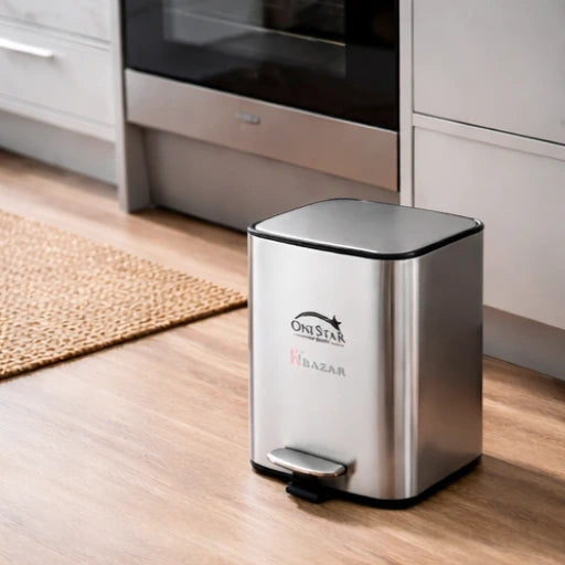 Guard Square Stainless Steel Pedal Bin 3, 5 Litre