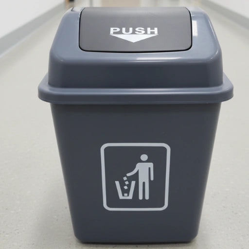 Push Lid Dustbin – Plastic Garbage Bin for Kitchen, Bathroom & Office | 2 Sizes Available