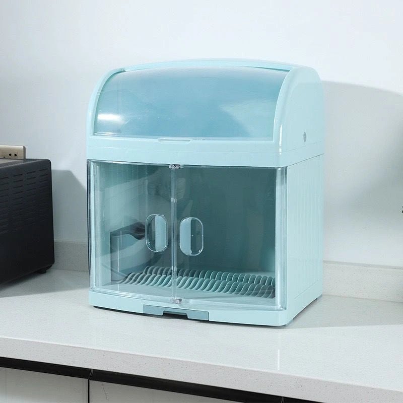 Multi-functional kitchen dustproof storage rack