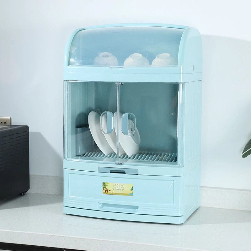 Multi-functional kitchen dustproof storage rack