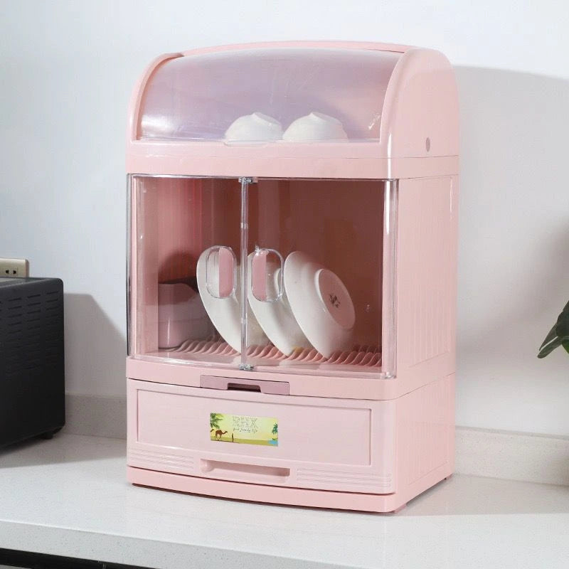 Multi-functional kitchen dustproof storage rack