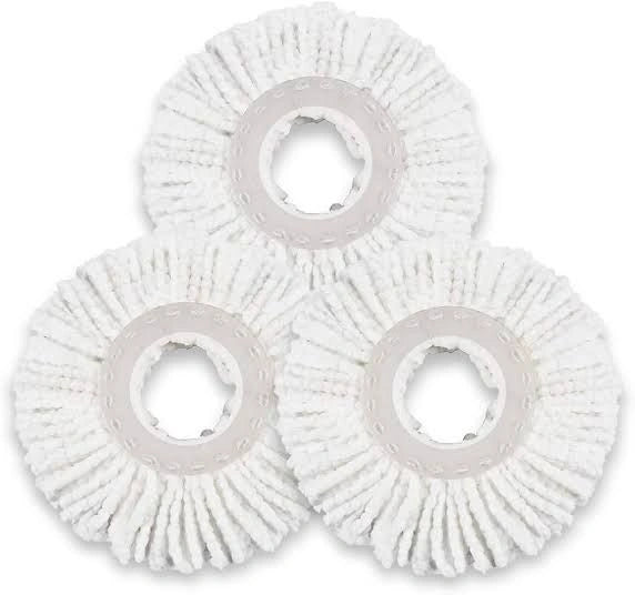 Microfiber Round Mop Head Refill | Super Absorbent Spin Mop Replacement Head
