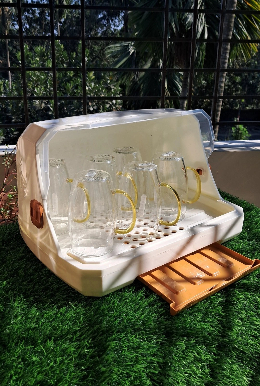 Multipurpose Cup & Glass Holder Storage Box