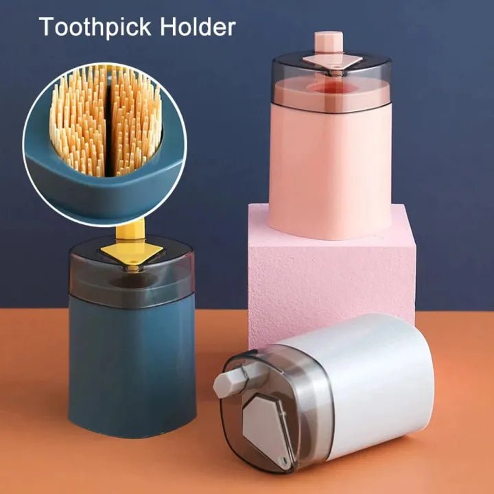 Automatic Smart Toothpick Holder Box – 1pc, Random Color - KT Bazar BD Shop