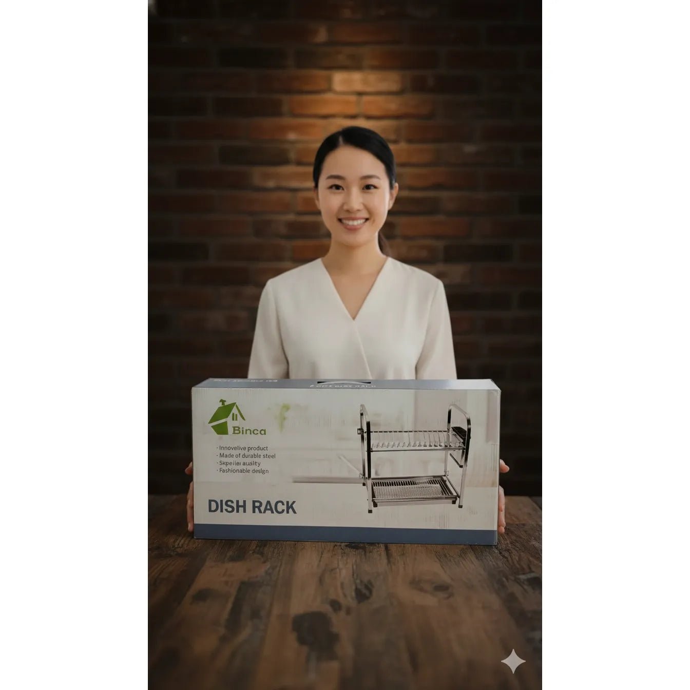 Binca 2 - Tier Dish Drying Rack - KT Bazar BD Shop