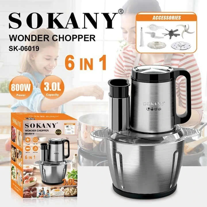 Sokany Wonder Chopper with packaging and accessories on a white background