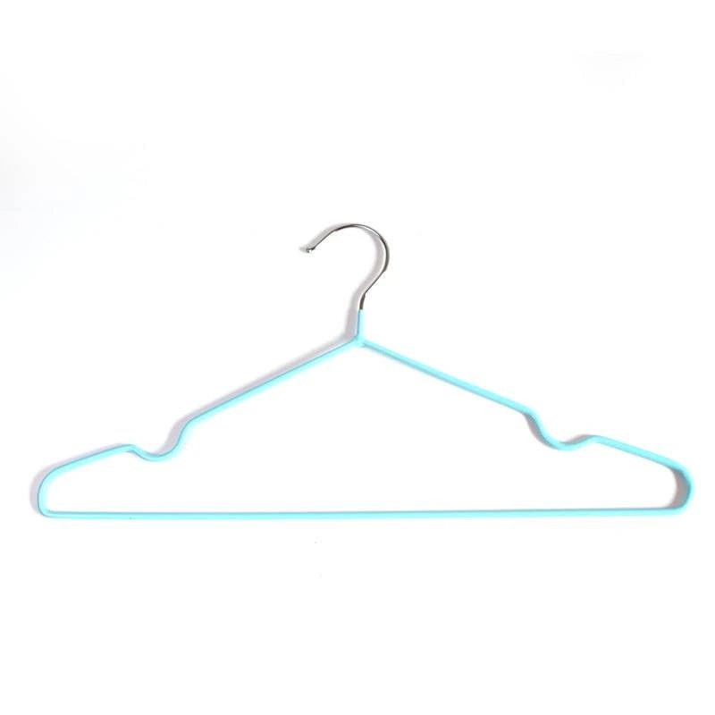 Colorful Rubber Stainless Steel Hangers 8pcs 10pcs - KT Bazar BD Shop
