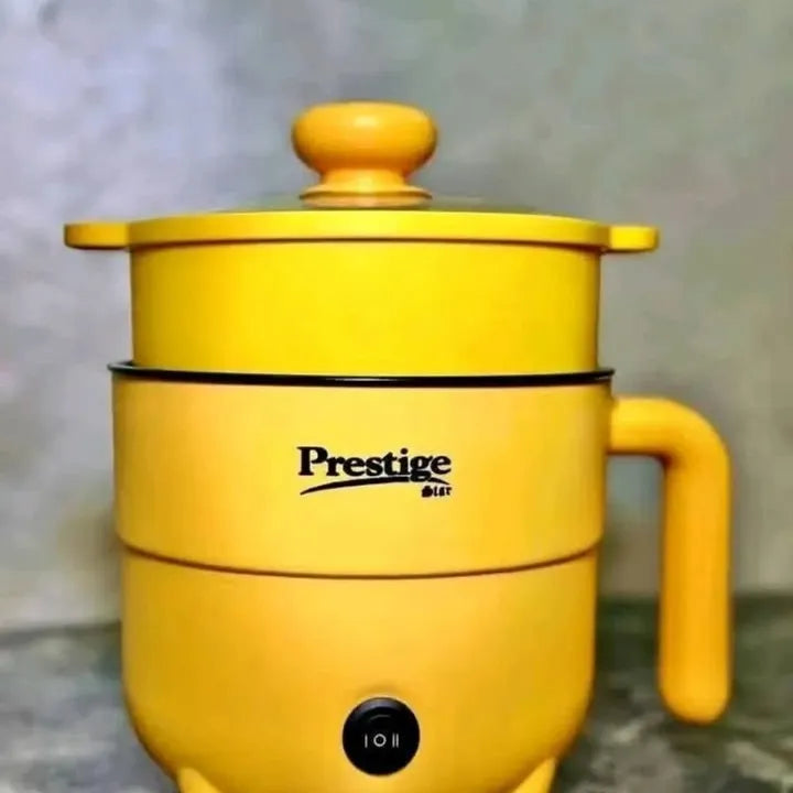 Prestige Multifunction Electric Cooking Pot 2L/3L – Portable Stainless Steel Mini Cooker for Rice, Soup & Noodles