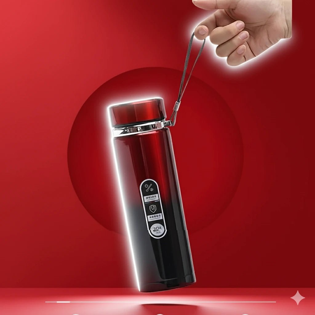 Flask Insulated Coffee Cup,Stainless Steel Thermal Travel Mug,Large Capacity Leakproof Cup,Protable Flask With Rope For Desk,Outdoor - D 800ml - KT Bazar BD Shop