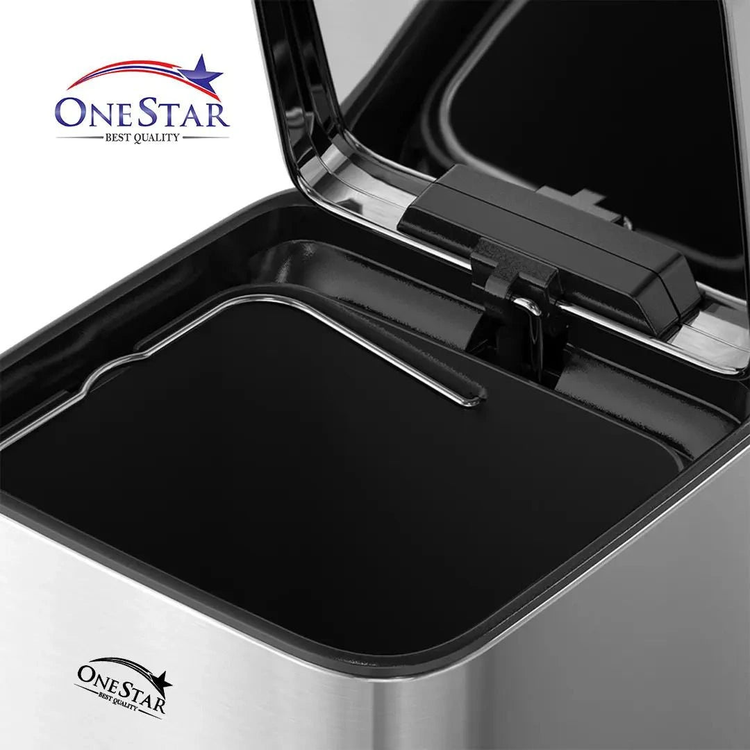 Guard Square Stainless Steel Pedal Bin 3, 5 Litre - KT Bazar BD Shop