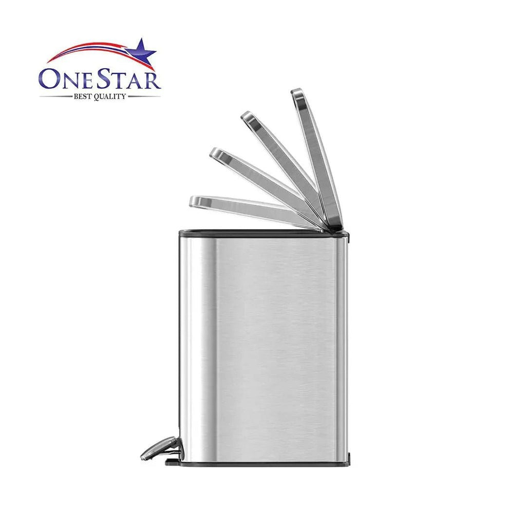 Guard Square Stainless Steel Pedal Bin 3, 5 Litre - KT Bazar BD Shop