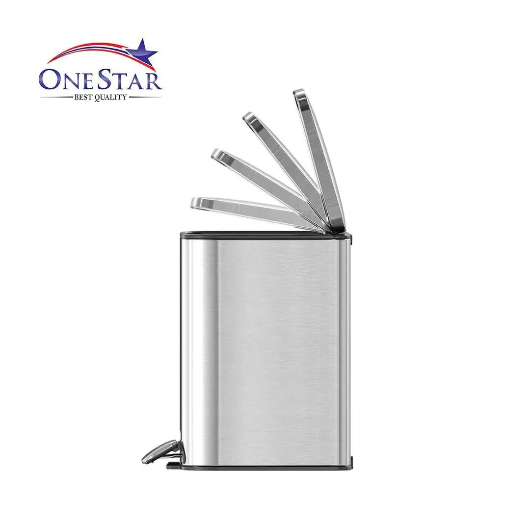 Guard Square Stainless Steel Pedal Bin 3, 5 Litre - KT Bazar BD Shop