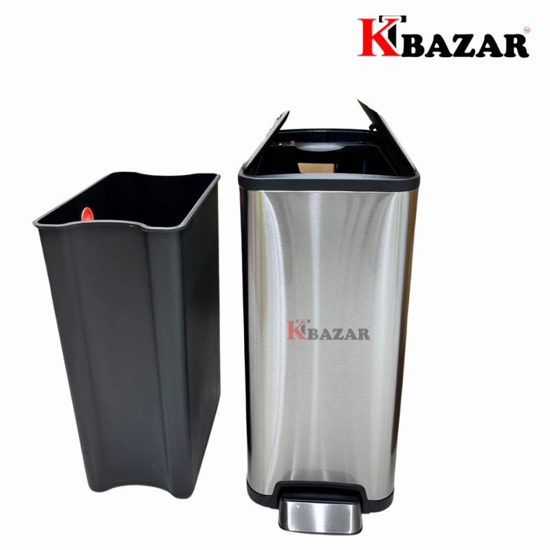 High - quality Stainless Steel Hydraulic Dustbin 30 Litre Soft Close - KT Bazar BD Shop