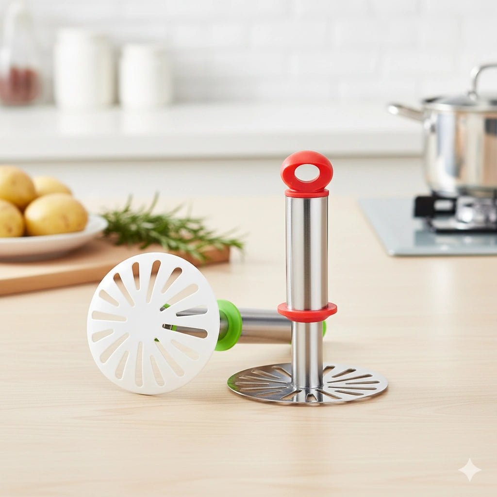 High - Quality Stainless Steel Potato Masher – Durable Kitchen Press Tool - KT Bazar BD Shop