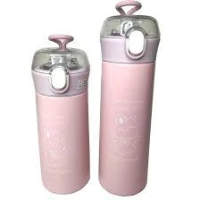 Children's Stainless Steel Bottle 380ml & 500ml with Silicone Straw