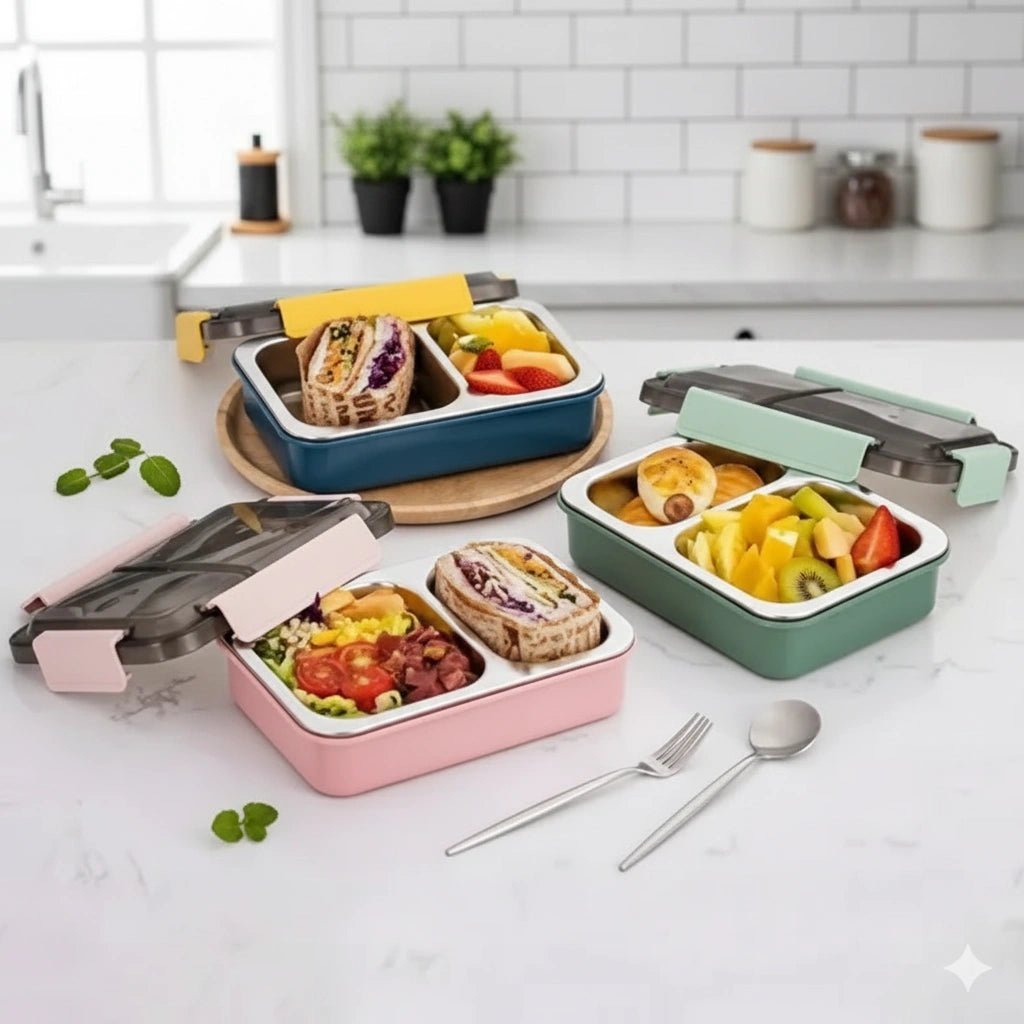 Insulated Stainless Steel Lunch/Tiffin Box - KT Bazar BD Shop