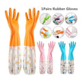 Long Kitchen Cleaning Gloves – Waterproof Hand Protection - KT Bazar BD Shop