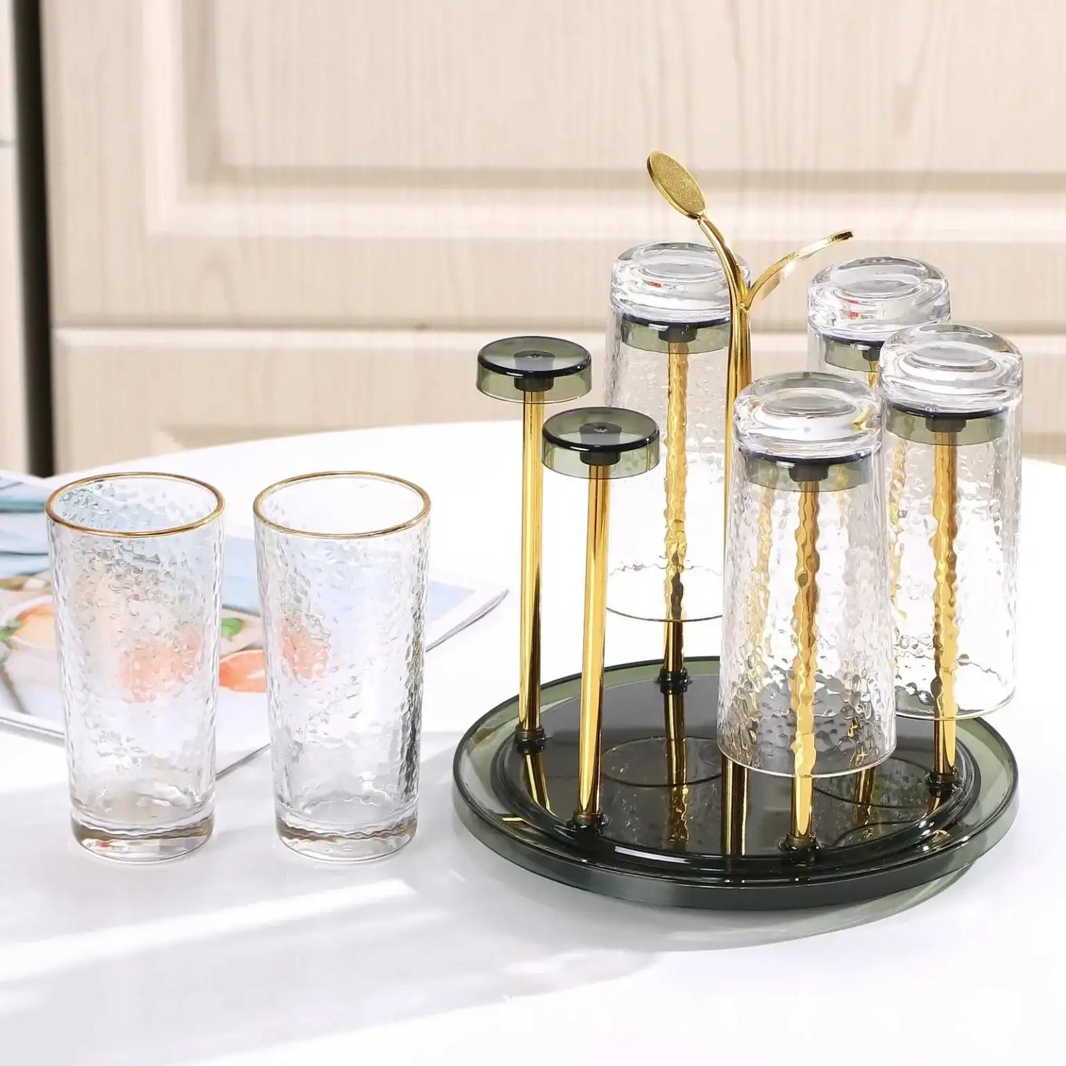 Luxurious 6 pcs Glass Holder - KT Bazar BD Shop