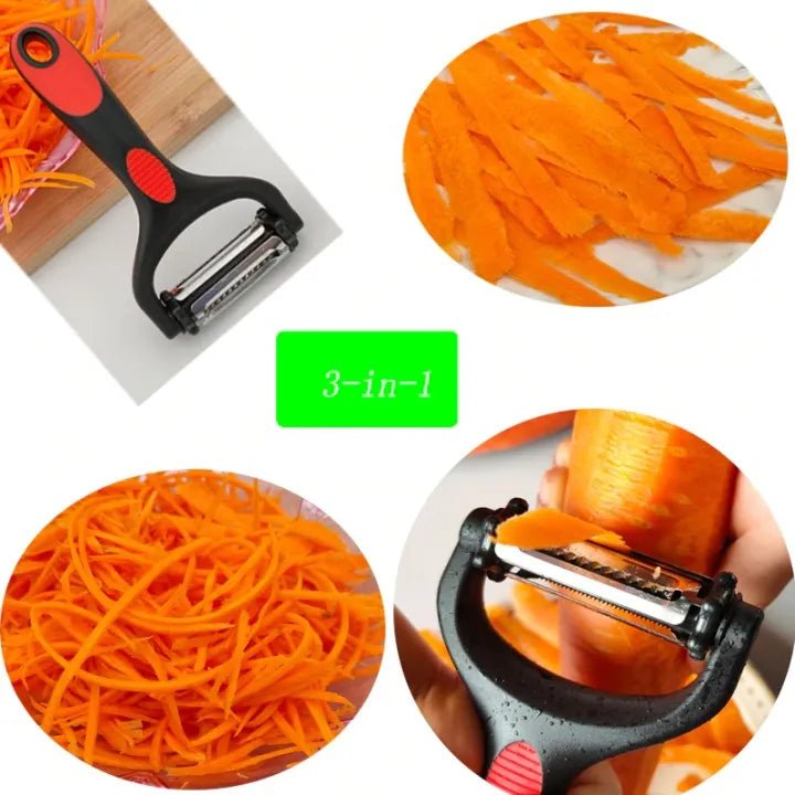 Manual 360° Vegetable Cutter & Grater – Fruit, Potato Peeler for Home & Kitchen - KT Bazar BD Shop