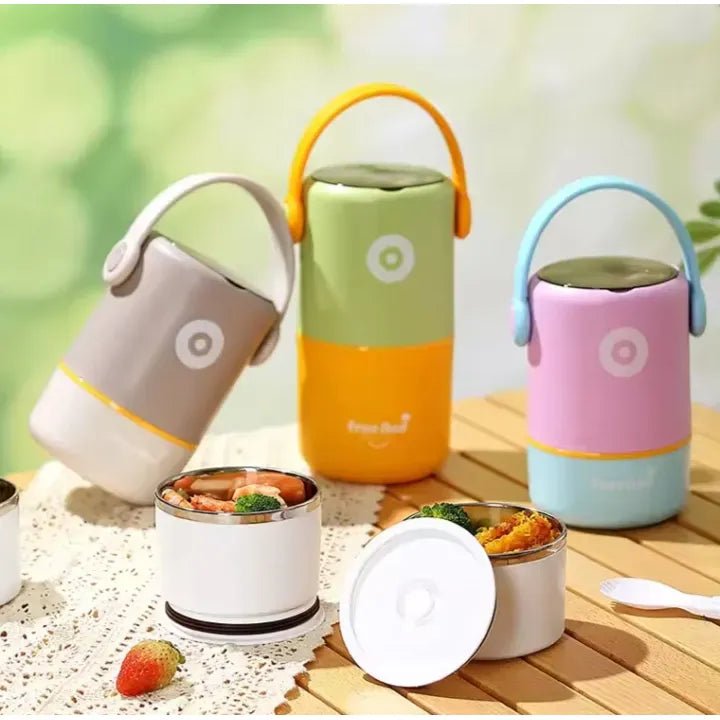MENIBENTO Stainless Steel 2 Layer Lunch Box - KT Bazar BD Shop