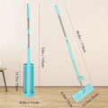 Microfiber Flat Mop Hand Free Squeeze Cleaning Floor Mop With 2 Washable Mop Pads Lazy Mop Household Cleaner Tools - KT Bazar BD Shop