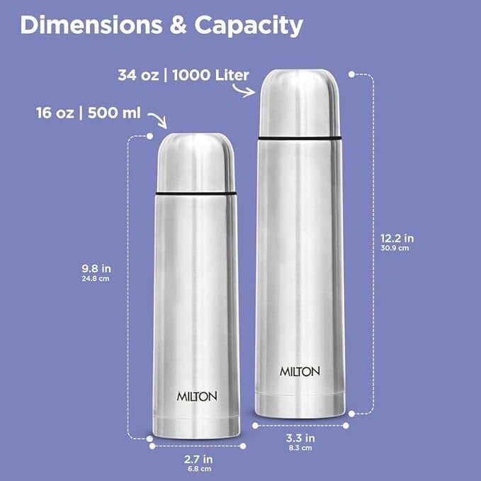 Milton Thermosteel Flip - Lid Vacuum Insulated Bottle - KT Bazar BD Shop