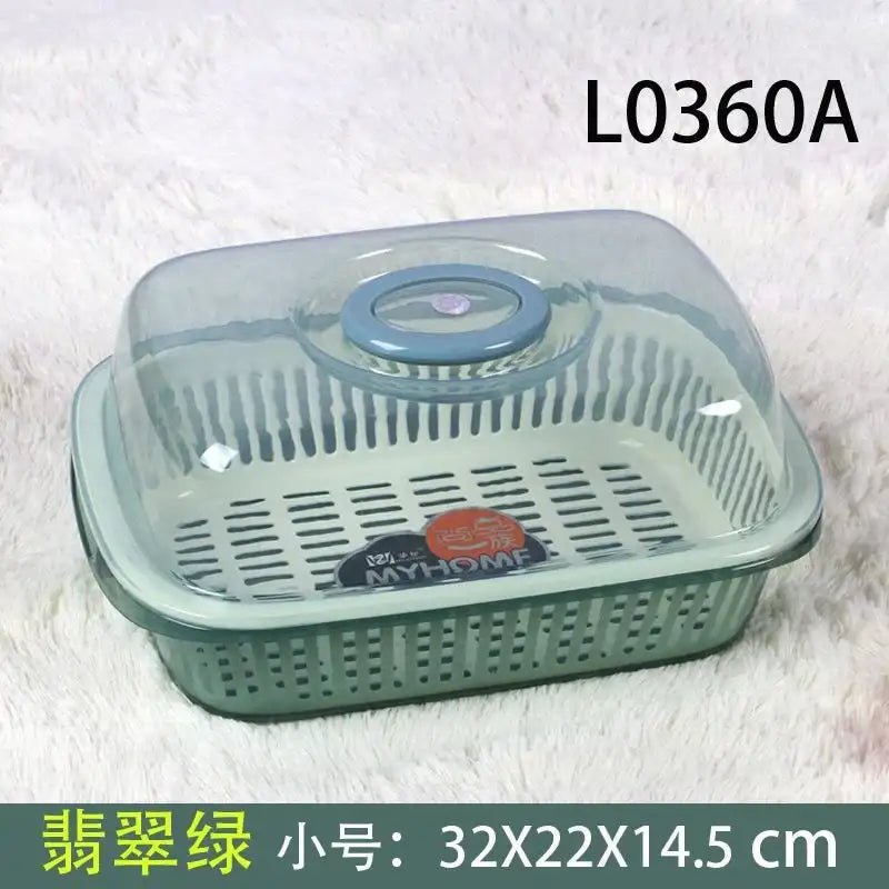 Multi - purpose double - layer fruit and dish drain basket - KT Bazar BD Shop