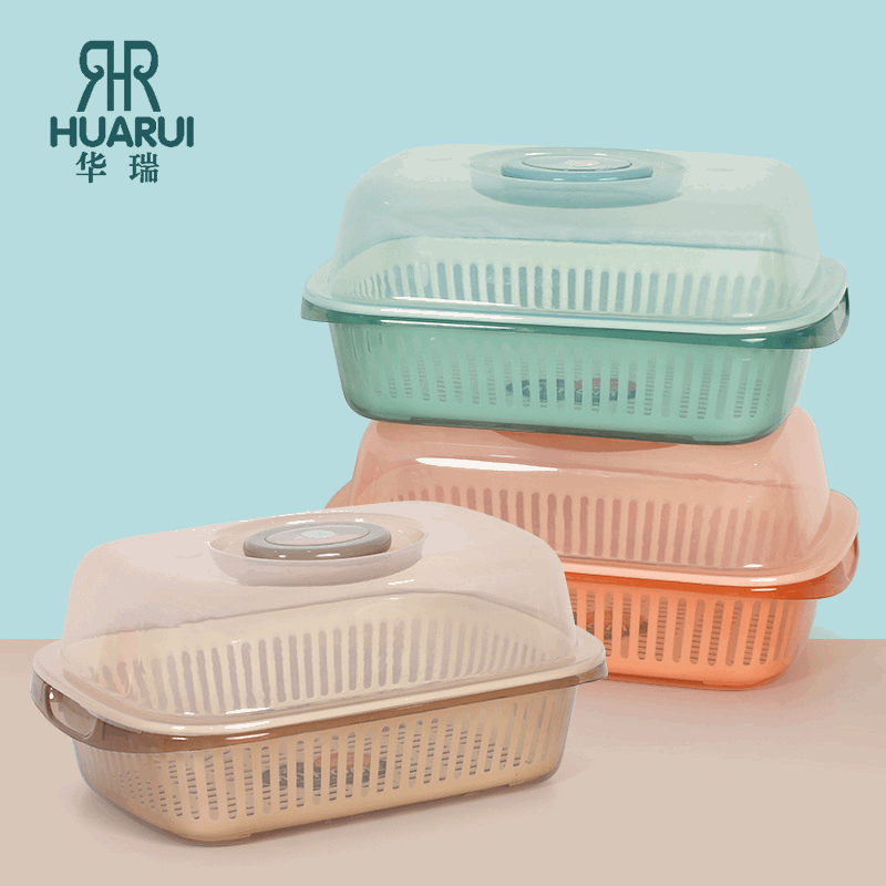 Multi - purpose double - layer fruit and dish drain basket - KT Bazar BD Shop