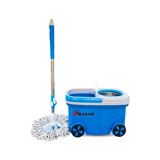 8 Wheel BMW Mop Bucket 20 Litre (Blue & Red)
