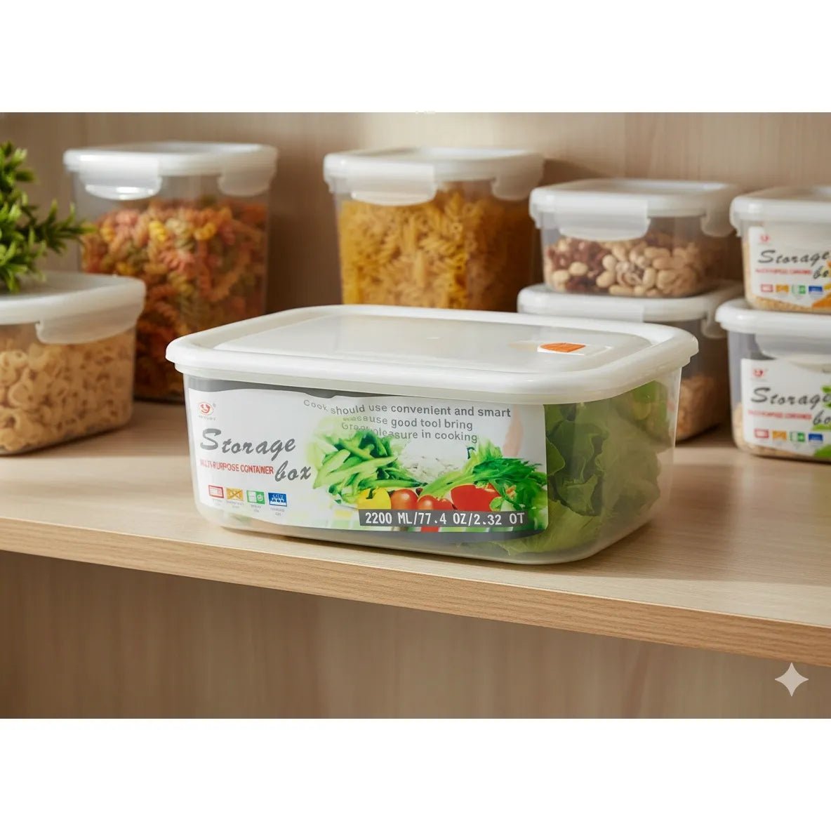 Oven - Proof Airtight Plastic Containers – 4 pcs Set - KT Bazar BD Shop