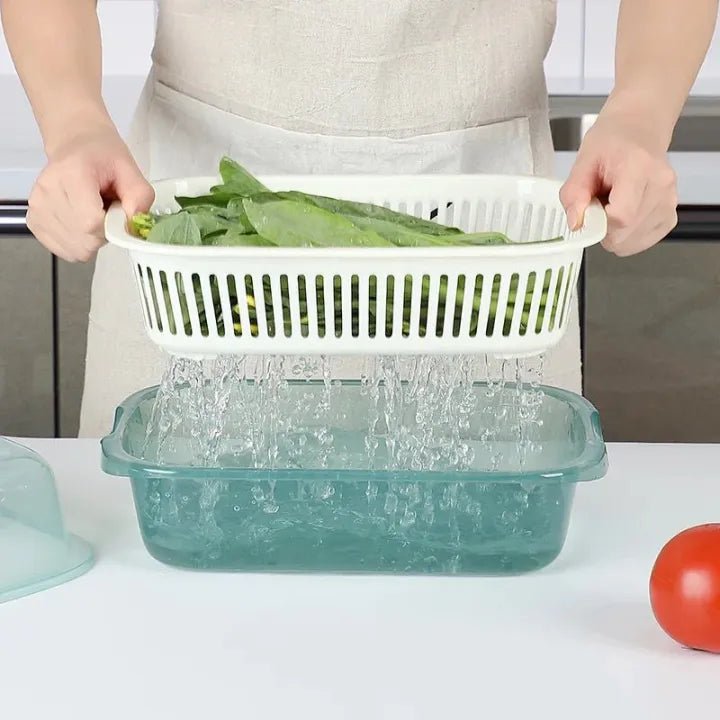 Plastic Dish Drainer Rack with Transparent Lid – Kitchen Storage Holder - KT Bazar BD Shop