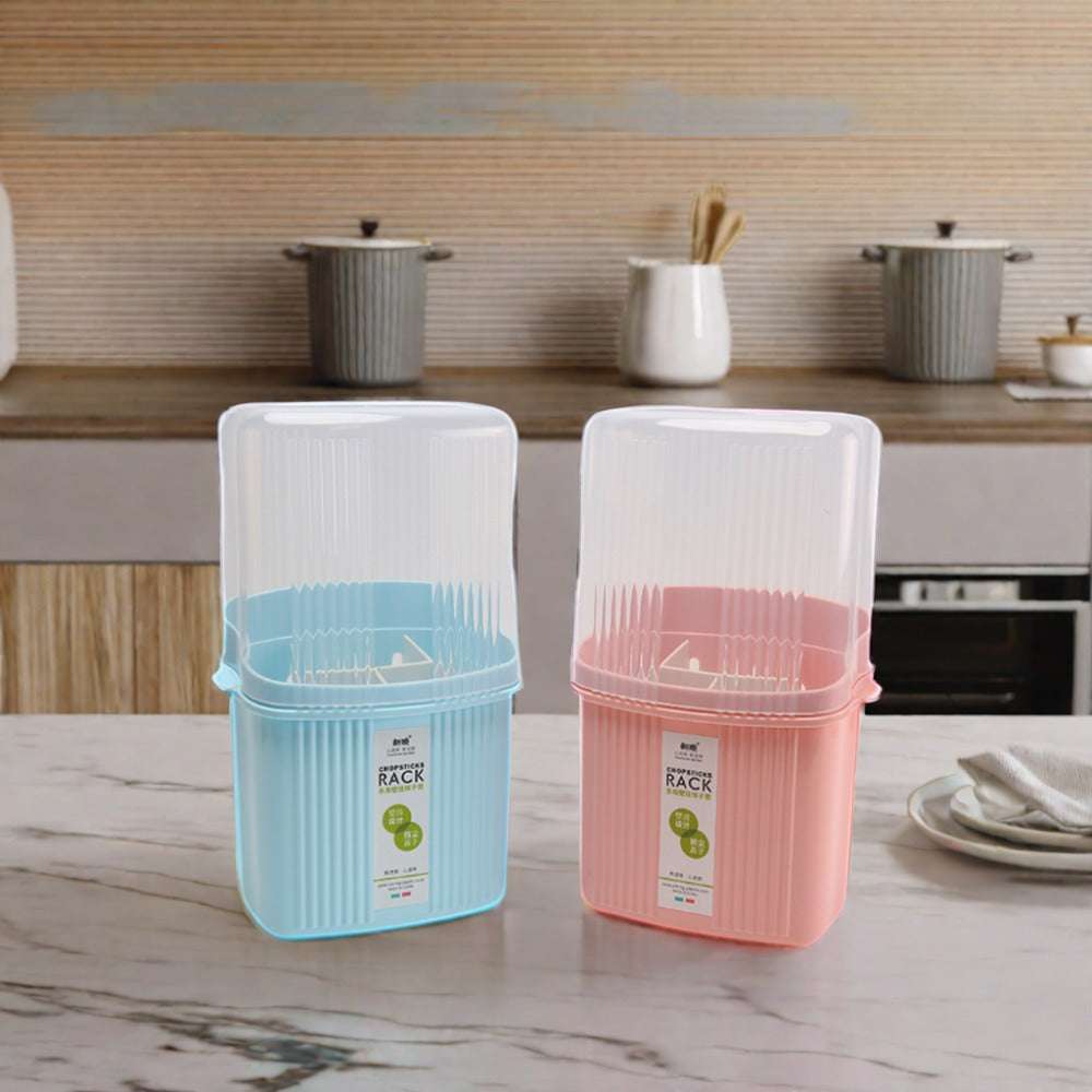 Plastic Wall Mounted Kitchen Utensil Storage Organizer - KT Bazar BD Shop