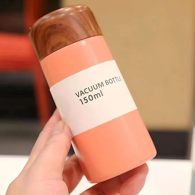 Portable Pocket Vacuum Bottles Mini Coffee Mug 150ml and 250ml 304 Stainless Steel - KT Bazar BD Shop