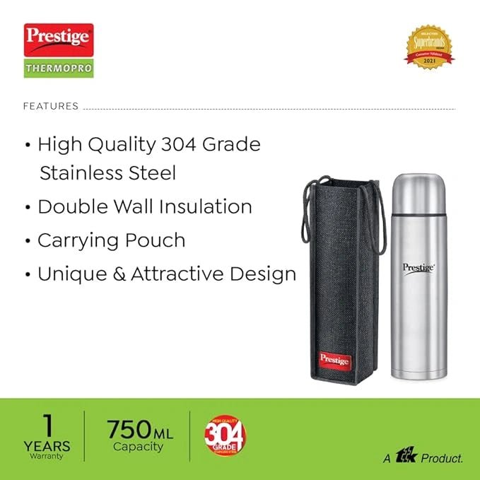 Prestige Stainless Steel Thermos Flask - KT Bazar BD Shop