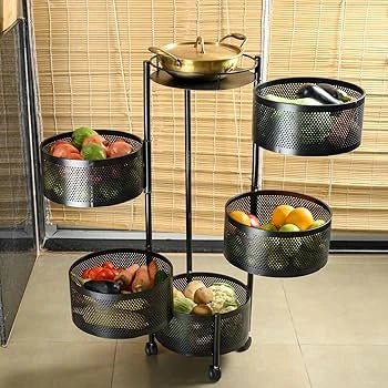 Rotating Kitchen Trolley - KT Bazar BD Shop
