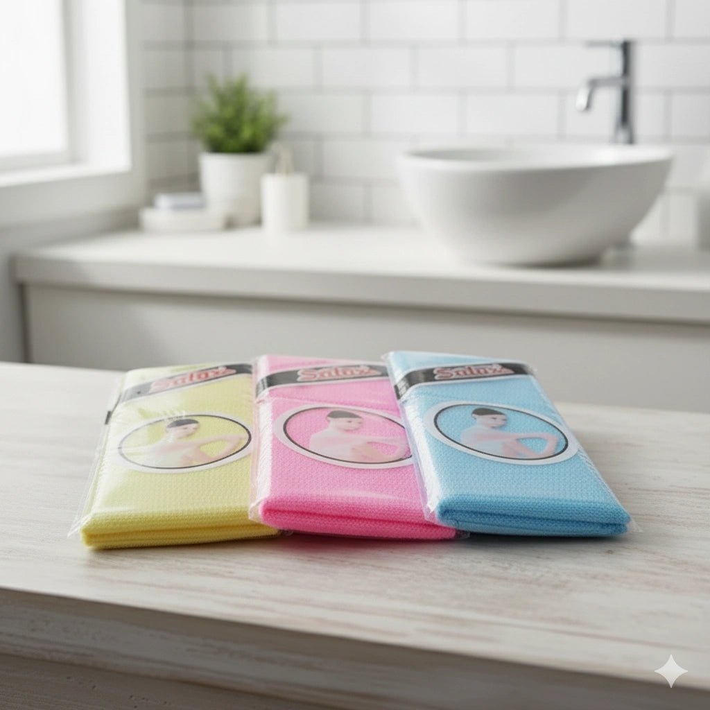 Salux Magic Exfoliating Bath Cloth – Skin Scrubber Body Wash Towel (1 Pc) - KT Bazar BD Shop