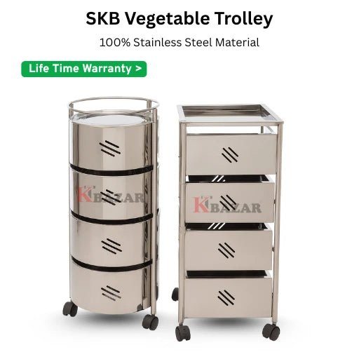 SKB Vegetable Storage Trolley 4 & 5 Layer - KT Bazar BD Shop