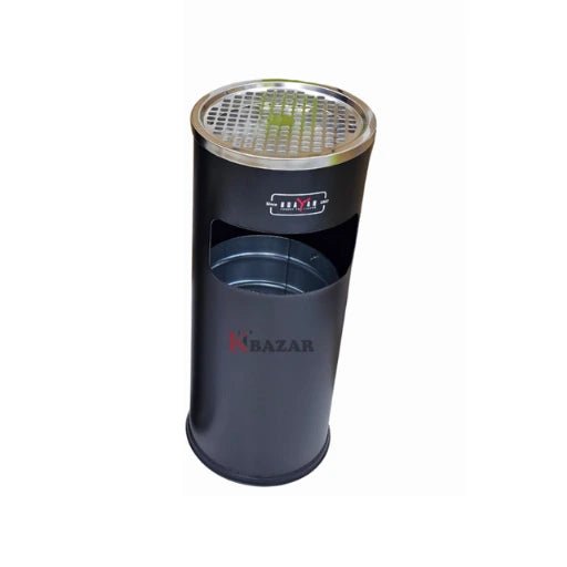Smoke steel ash tray dustbin - KT Bazar BD Shop