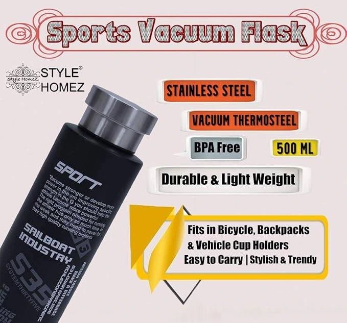 Sports Water Bottle Hot and Cold 800ml and 500ml - KT Bazar BD Shop