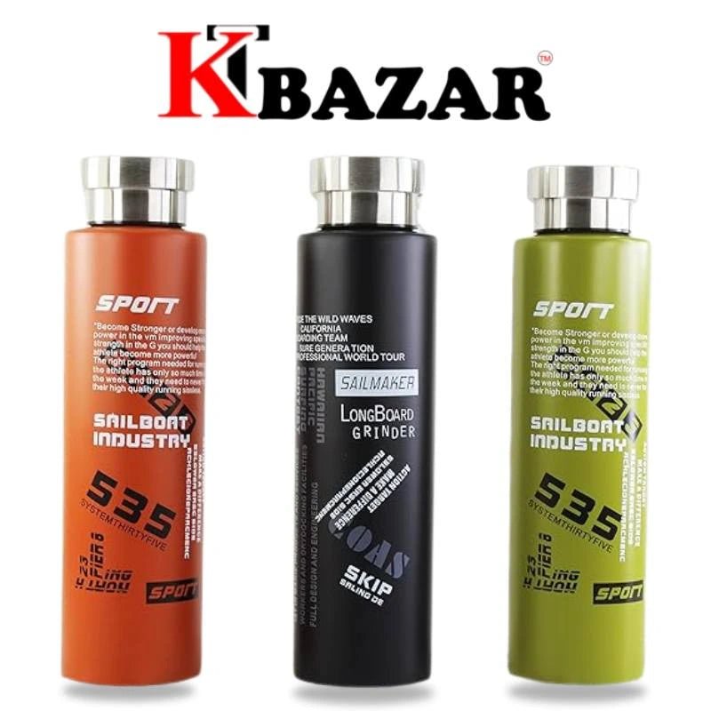 Sports Water Bottle Hot and Cold 800ml and 500ml - KT Bazar BD Shop