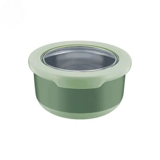 Stainless Steel Bento Lunch Container – Leakproof, Sealed & Durable Round box - KT Bazar BD Shop