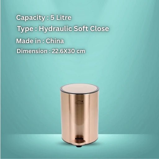 Stainless Steel Pedal Bin Round - KT Bazar BD Shop