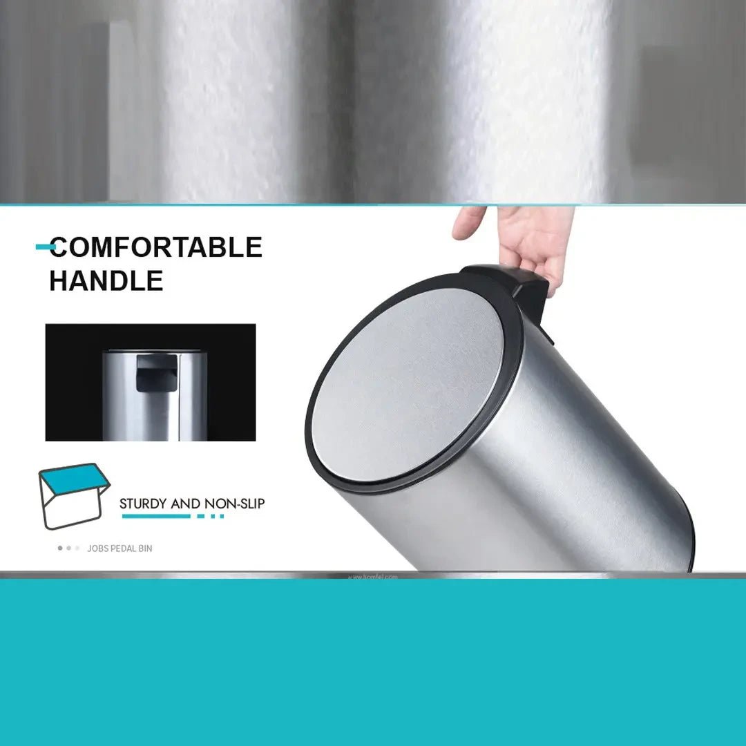 Stainless Steel Pedal Bin Round - KT Bazar BD Shop