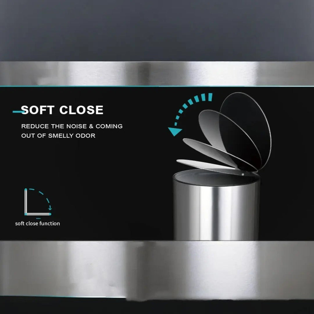 Stainless Steel Pedal Bin Round - KT Bazar BD Shop