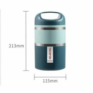Tedemei 3 layers 1.43L & 2 Layer 1.13L Lunch Box - KT Bazar BD Shop
